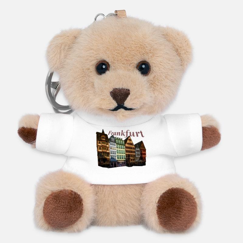 Frankfurt - Teddy Keyring - white