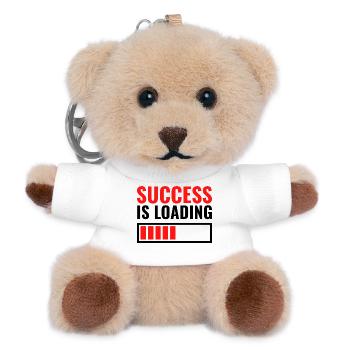 Success is loading personalisiertes Geschenk - Teddy Schlüsselanhänger - Weiß - Vorne