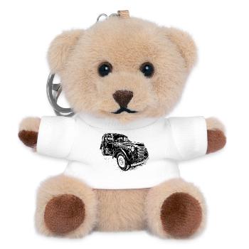 Moskwitsch 401 - Teddy Schlüsselanhänger - Weiß - Vorne