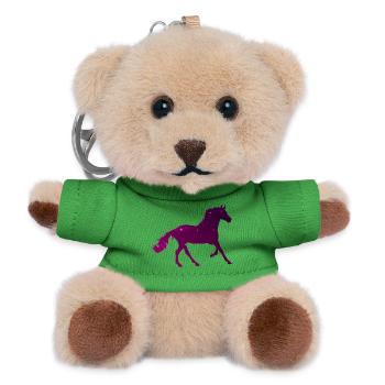 Cheval Étoile - Cadeau de Cheval Galaxie de Caval d’Équitation Mignon - Porte-clés ourson - vert - Devant