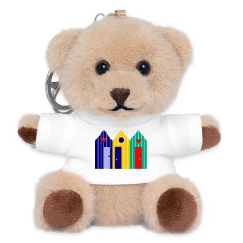HOLIDAY. LONG LIVE THE HOLIDAYS. HOLIDAY. BEACH. SEA - Teddy Keyring - white - Front