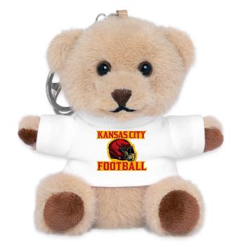 Kansas City Football Helmet Design - Teddy Keyring - white - Front