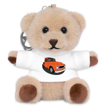 Duet Orange - Teddy Keyring - white - Front