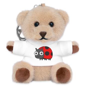 Lucky beetle - Teddy Keyring - white - Front