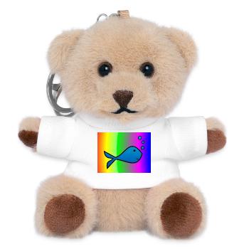 SARDINE. FISH. APRIL FOOL. EASTER. SEA - Teddy Keyring - white - Front