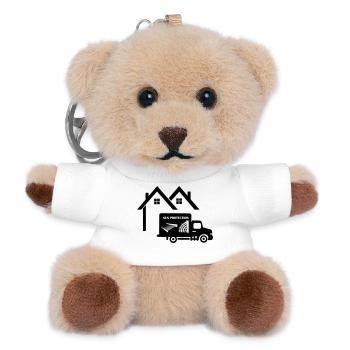 Haus LKW Jalousien - Teddy Schlüsselanhänger - Weiß - Vorne