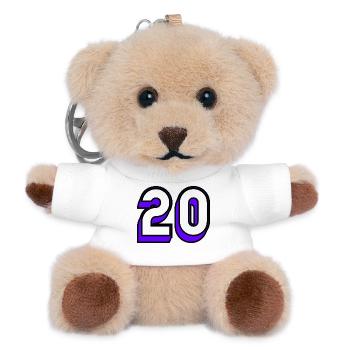 20. 20 YEARS. 20th ANNIVERSARY. 20TH ANNIVERSARY. - Teddy Keyring - white - Front