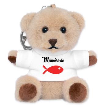 GOLDFISH MEMORY - Teddy Keyring - white - Front