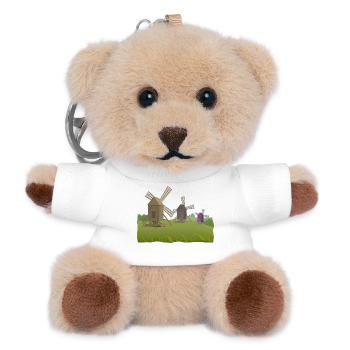 Windmühlen - Teddy Schlüsselanhänger - Weiß - Vorne