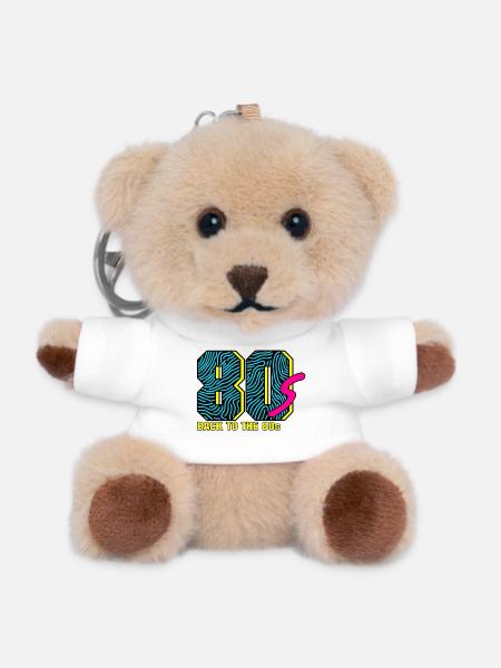Back to the 80s - Teddy Schlüsselanhänger - Weiß