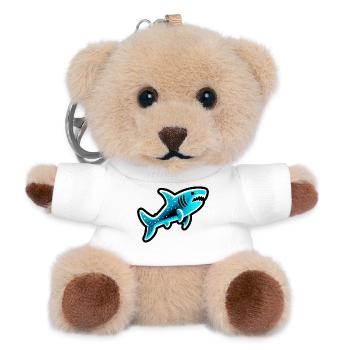 Hai - Teddy Schlüsselanhänger - Weiß - Vorne