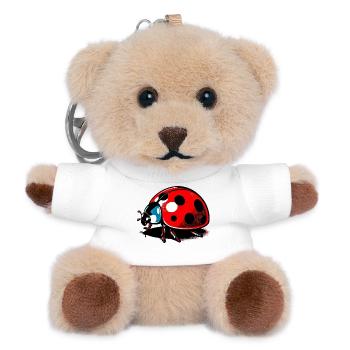 Ladybird - Teddy Keyring - white - Front