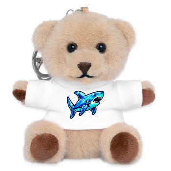 Hai - Teddy Schlüsselanhänger - Weiß - Vorne