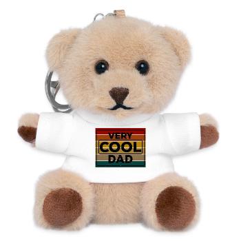 Very cool Dad du bist ein cooler Vater Vatertag - Teddy Schlüsselanhänger - Weiß - Vorne