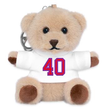 40. 40 YEARS. 40th ANNIVERSARY. 40 YEARS ANNIVERSARY. - Teddy Keyring - white - Front