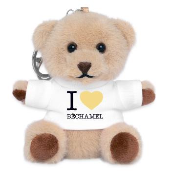 I LOVE BECHAMEL - Teddy Keyring - white - Front