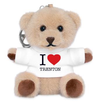 I LOVE TRENTON - Teddy Keyring - white - Front