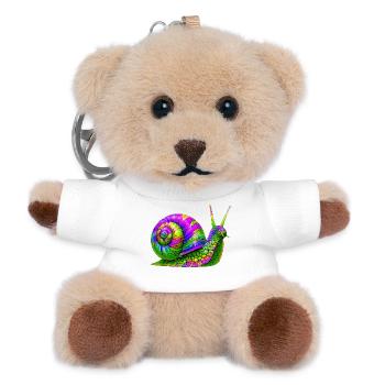 Schnecke - Teddy Schlüsselanhänger - Weiß - Vorne