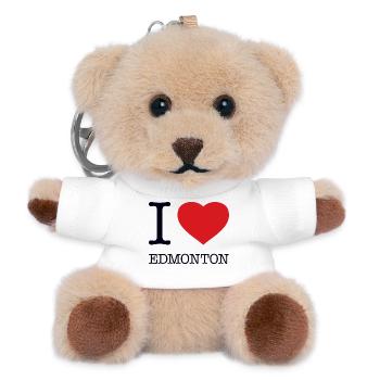 J’ADORE EDMONTON - Porte-clés ourson - blanc - Devant