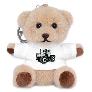 Ackerlegende in Grau - Teddy Schlüsselanhänger - Weiß - Vorne
