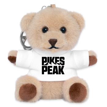 Pikes Peak Moderner Berg - Teddy Schlüsselanhänger - Weiß - Vorne