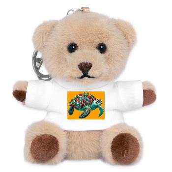Schildkröte - Teddy Schlüsselanhänger - Weiß - Vorne