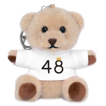 48 - Teddy Keyring - white - Front