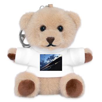 Sunset at the Lake with a Brick Boat - Teddy Keyring - white - Front