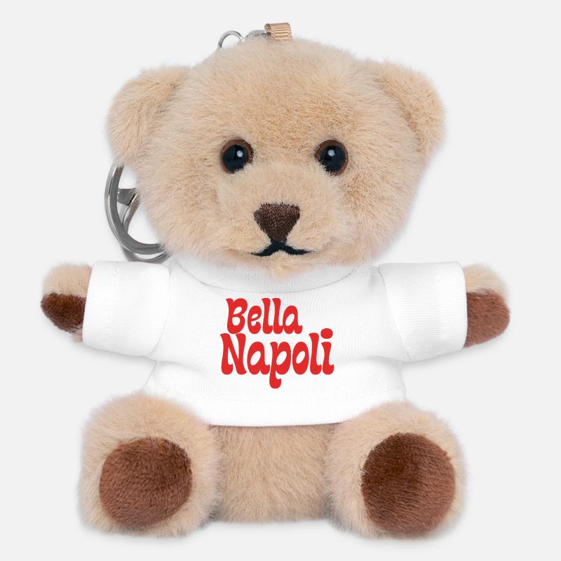 Bella Napoli - Porte-clés ourson - blanc