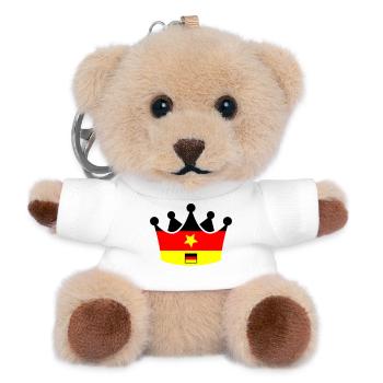 Deutschland Krone - Teddy Schlüsselanhänger - Weiß - Vorne