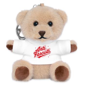 SIAMO TUTTI ANTIFASCISTI! 🏴 - Teddy Keyring - white - Front