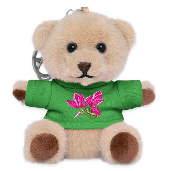 Bouquet of cyclamens flowers - Teddy Keyring - green - Front