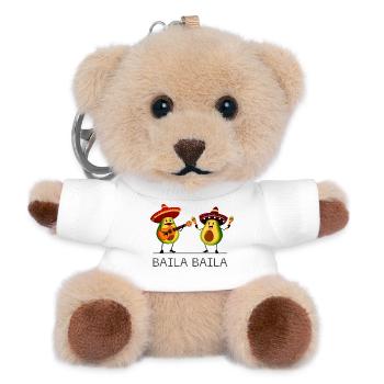 Baila Baila - Teddy Keyring - white - Front
