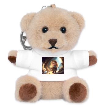 Crystal Princess in the Cave City - Teddy Keyring - white - Front