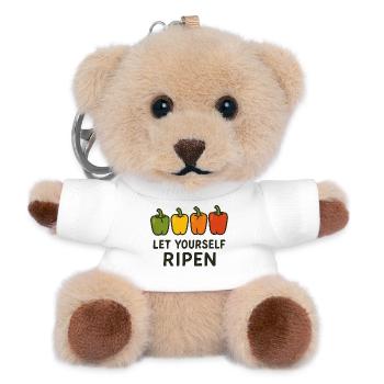Lassen Sie sich reifen - Teddy Schlüsselanhänger - Weiß - Vorne