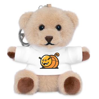 Snail Halloween Zombie - Teddy Keyring - white - Front