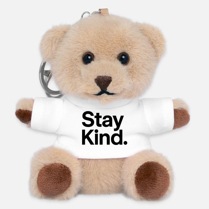 stay child - Teddy Keyring - white
