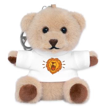 Graphisme Lion Call : Lion Brave - Porte-clés ourson - blanc - Devant
