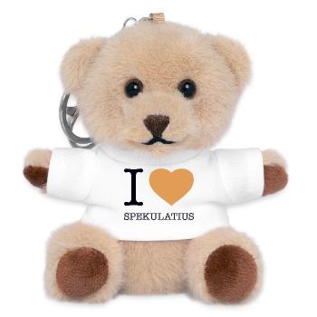 I love speculoos - Teddy Keyring - white - Front