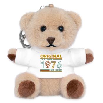Original Vintage 1976 Limited Edition - Teddy Schlüsselanhänger - Weiß - Vorne