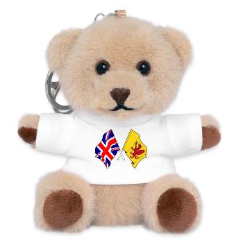 Somerset + Großbritannien überquert - Teddy Schlüsselanhänger - Weiß - Vorne