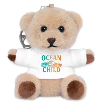 Ocean Child - Teddy Keyring - white - Front