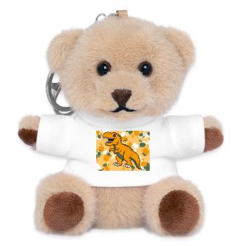 T-Rex Dino - Teddy Keyring - white - Front