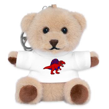 Dino - Teddy Keyring - white - Front