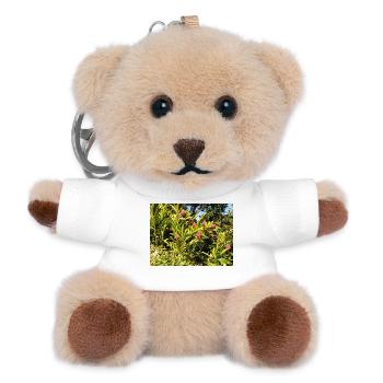 Design_floral - Teddy Keyring - white - Front