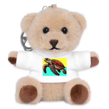 turtle - Teddy Keyring - white - Front