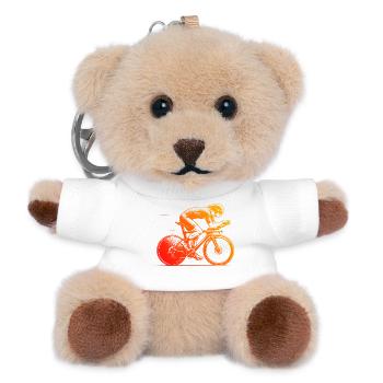 Inspiration pour les vélos de route cool - Porte-clés ourson - blanc - Devant
