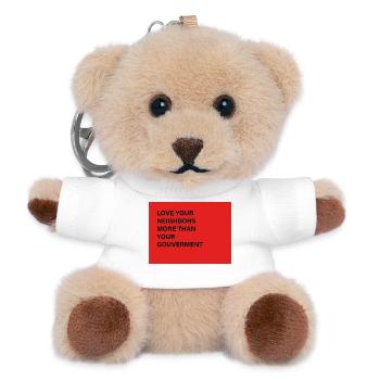 LOVE - Teddy Schlüsselanhänger - Weiß - Vorne