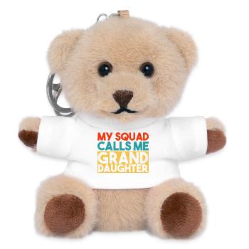 Mein Team nennt mich Enkelin, lustige Familie. - Teddy Schlüsselanhänger - Weiß - Vorne