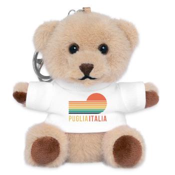 Apulien, Italien - Teddy Schlüsselanhänger - Weiß - Vorne